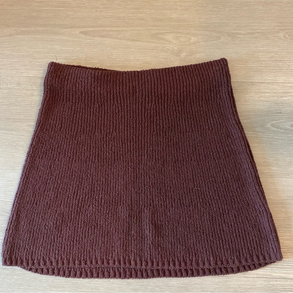 Free People Brown Mini Skirt